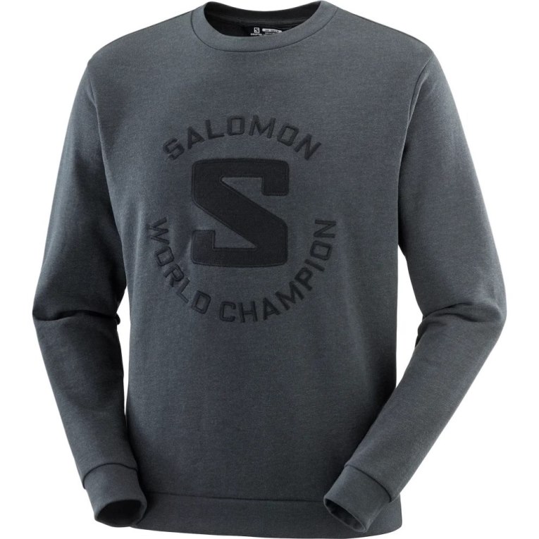 Salomon Outlife Logo Summer Heather Mikiny Damske Tmavo Siva | SK 4RZMYT